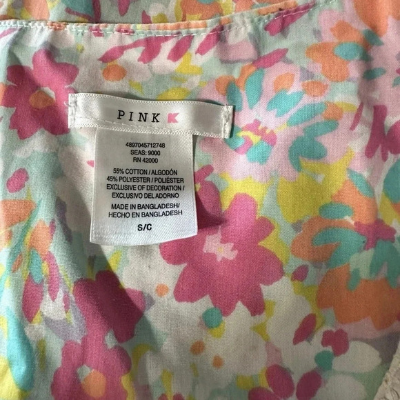 Kmart Pink vintage floral house dress size small - Picture 6 of 6